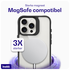 Buddi Hybrid Apple iPhone 16 Pro Hoesje MagSafe Back Cover Transparant Zwart afbeelding 6