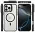 Buddi Hybrid Apple iPhone 16 Pro Hoesje MagSafe Back Cover Transparant Zwart afbeelding 9