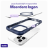Buddi Hybrid Apple iPhone 16 Pro Hoesje MagSafe Back Cover Transparant Blauw afbeelding 7