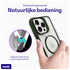 Buddi Hybrid Apple iPhone 16 Pro Hoesje MagSafe Back Cover Transparant Groen afbeelding 4