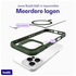 Buddi Hybrid Apple iPhone 16 Pro Hoesje MagSafe Back Cover Transparant Groen afbeelding 7
