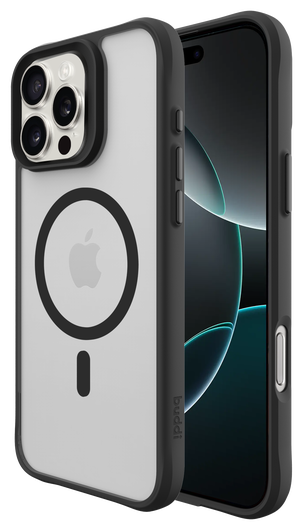 Buddi Hybrid Apple iPhone 16 Pro Hoesje MagSafe Back Cover Matte Zwart afbeelding 1