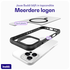 Buddi Hybrid Apple iPhone 16 Pro Hoesje MagSafe Back Cover Matte Zwart afbeelding 7