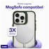 Buddi Hybrid Apple iPhone 16 Pro Max Hoesje MagSafe Back Cover Transparant Groen afbeelding 3