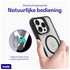 Buddi Hybrid Apple iPhone 16 Pro Max Hoesje MagSafe Back Cover Matte Zwart afbeelding 5