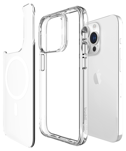 Buddi Core Apple iPhone 15 Pro Hoesje MagSafe Back Cover Transparant afbeelding 10