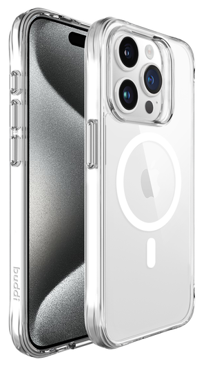Buddi Core Apple iPhone 15 Pro Hoesje MagSafe Back Cover Transparant afbeelding 8