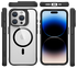 Buddi Hybrid Apple iPhone 15 Pro Hoesje MagSafe Back Cover Transparant Zwart afbeelding 9