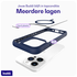 Buddi Hybrid Apple iPhone 15 Pro Hoesje MagSafe Back Cover Transparant Blauw afbeelding 7