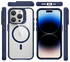 Buddi Hybrid Apple iPhone 15 Pro Hoesje MagSafe Back Cover Transparant Blauw afbeelding 9