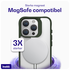 Buddi Hybrid Apple iPhone 15 Pro Hoesje MagSafe Back Cover Transparant Groen afbeelding 3