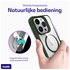 Buddi Hybrid Apple iPhone 15 Pro Hoesje MagSafe Back Cover Transparant Groen afbeelding 4