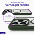 Buddi Hybrid Apple iPhone 15 Pro Hoesje MagSafe Back Cover Transparant Groen afbeelding 5