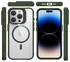 Buddi Hybrid Apple iPhone 15 Pro Hoesje MagSafe Back Cover Transparant Groen afbeelding 9