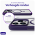 Buddi Hybrid Apple iPhone 15 Pro Hoesje MagSafe Back Cover Transparant Paars afbeelding 5