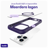 Buddi Hybrid Apple iPhone 15 Pro Hoesje MagSafe Back Cover Transparant Paars afbeelding 7