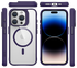 Buddi Hybrid Apple iPhone 15 Pro Hoesje MagSafe Back Cover Transparant Paars afbeelding 9