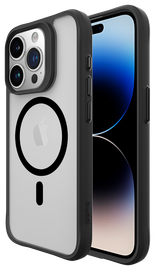 Buddi Hybrid Apple iPhone 15 Pro Max Hoesje MagSafe Back Cover Matte Zwart