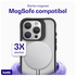 Buddi Hybrid Apple iPhone 15 Pro Max Hoesje MagSafe Back Cover Matte Zwart afbeelding 3