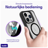 Buddi Hybrid Apple iPhone 15 Pro Max Hoesje MagSafe Back Cover Matte Zwart afbeelding 4