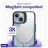 Buddi Hybrid Apple iPhone 15 / 14 / 13 Hoesje MagSafe Transparant Zwart afbeelding 3