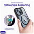 Buddi Hybrid Apple iPhone 15 / 14 / 13 Hoesje MagSafe Transparant Zwart afbeelding 4