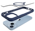 Buddi Hybrid Apple iPhone 15 / 14 / 13 Hoesje MagSafe Transparant Blauw afbeelding 10