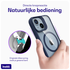 Buddi Hybrid Apple iPhone 15 / 14 / 13 Hoesje MagSafe Transparant Blauw afbeelding 4