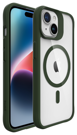 Buddi Hybrid Apple iPhone 15 / 14 / 13 Hoesje MagSafe Transparant Groen afbeelding 8