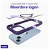 Buddi Hybrid Apple iPhone 15 / 14 / 13 Hoesje MagSafe Transparant Paars afbeelding 7