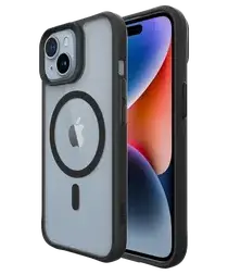 Buddi Hybrid Apple iPhone 15 / 14 / 13 Hoesje MagSafe Back Cover Matte Zwart afbeelding