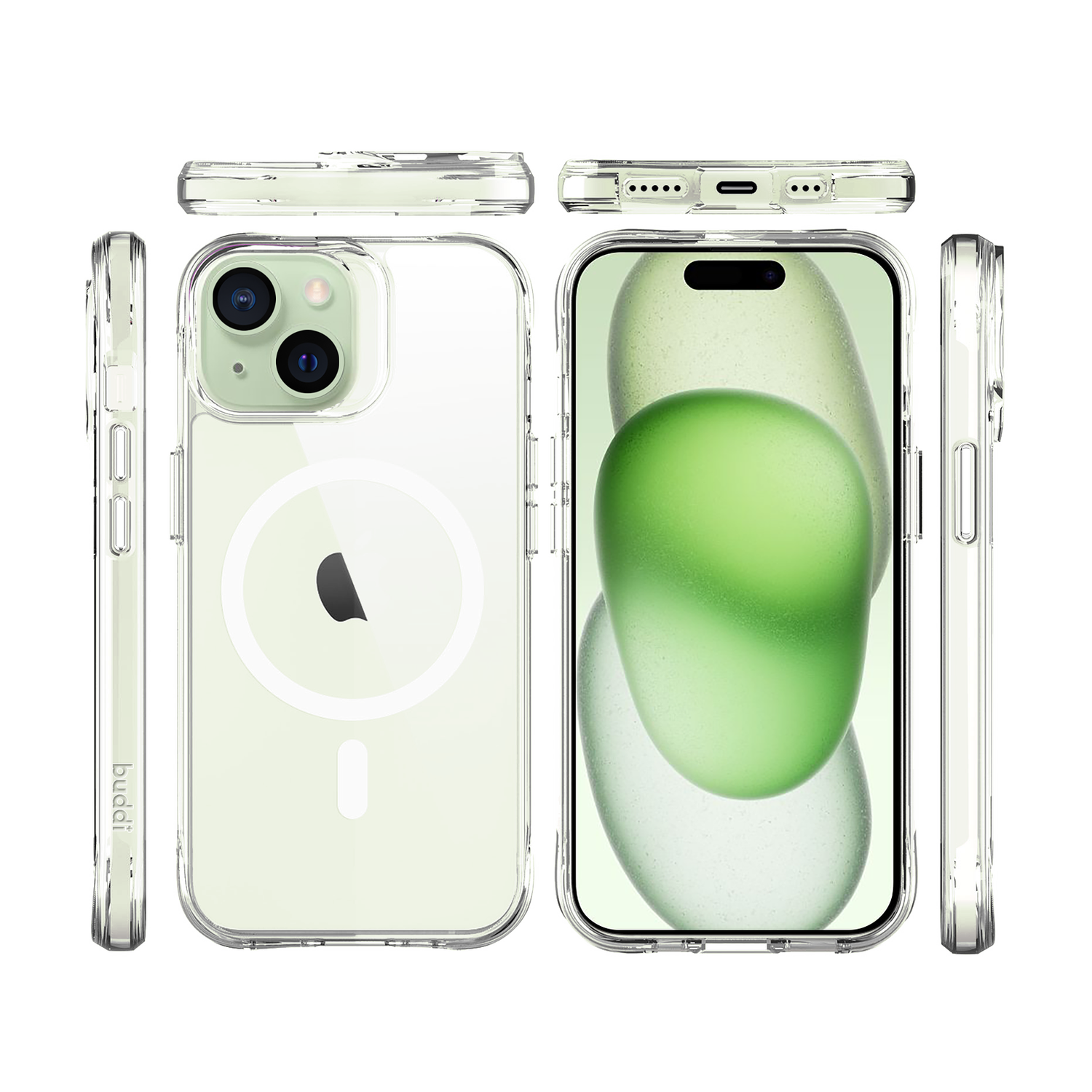 Buddi Core Apple iPhone 15 Hoesje MagSafe Back Cover Transparant afbeelding 10