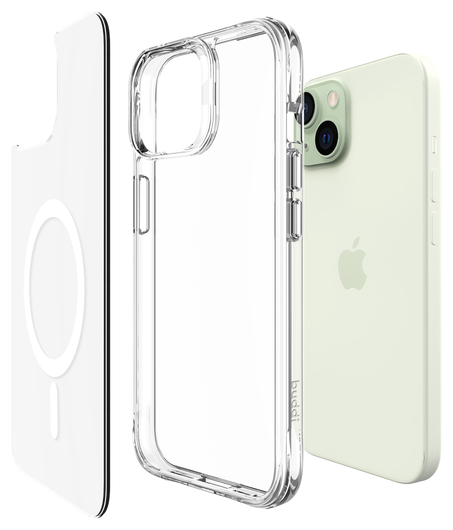 Buddi Core Apple iPhone 15 Hoesje MagSafe Back Cover Transparant afbeelding 8