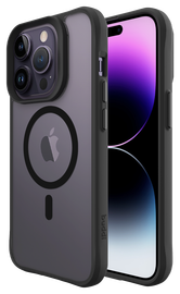 Buddi Hybrid Apple iPhone 14 Pro Hoesje MagSafe Back Cover Matte Zwart