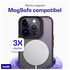 Buddi Hybrid Apple iPhone 14 Pro Hoesje MagSafe Back Cover Matte Zwart afbeelding 4
