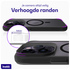 Buddi Hybrid Apple iPhone 14 Pro Hoesje MagSafe Back Cover Matte Zwart afbeelding 5