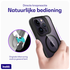 Buddi Hybrid Apple iPhone 14 Pro Max Hoesje MagSafe Back Cover Transparant Zwart afbeelding 4