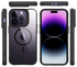 Buddi Hybrid Apple iPhone 14 Pro Max Hoesje MagSafe Back Cover Transparant Zwart afbeelding 9