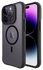 Buddi Hybrid Apple iPhone 14 Pro Max Hoesje MagSafe Back Cover Matte Zwart afbeelding 1