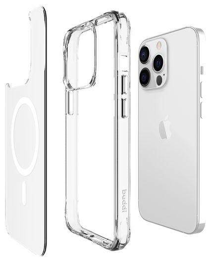 Buddi Core Apple iPhone 13 Pro Hoesje MagSafe Back Cover Transparant afbeelding 9