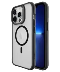 Buddi Hybrid Apple iPhone 13 Pro Hoesje MagSafe Back Cover Matte Zwart afbeelding