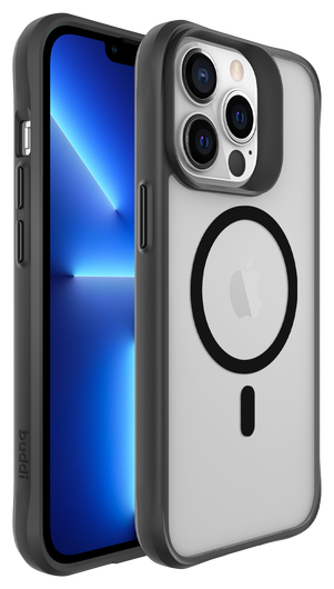 Buddi Hybrid Apple iPhone 13 Pro Hoesje MagSafe Back Cover Matte Zwart afbeelding 8