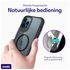 Buddi Hybrid Apple iPhone 12 / 12 Pro Hoesje MagSafe Transparant Zwart afbeelding 4