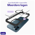 Buddi Hybrid Apple iPhone 12 / 12 Pro Hoesje MagSafe Transparant Zwart afbeelding 7
