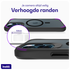 Buddi Hybrid Apple iPhone 12 / 12 Pro Hoesje MagSafe Back Cover Matte Zwart afbeelding 5