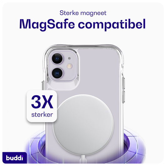 Buddi Core Apple iPhone 11 Hoesje MagSafe Back Cover Transparant afbeelding 3