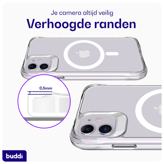Buddi Core Apple iPhone 11 Hoesje MagSafe Back Cover Transparant afbeelding 5
