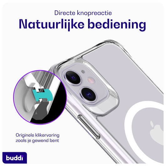 Buddi Core Apple iPhone 11 Hoesje MagSafe Back Cover Transparant afbeelding 6