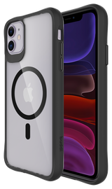 Buddi Hybrid Apple iPhone 11 Hoesje MagSafe Back Cover Transparant Zwart