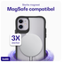 Buddi Hybrid Apple iPhone 11 Hoesje MagSafe Back Cover Transparant Zwart afbeelding 3